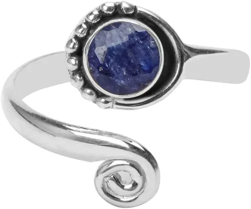 Vista 71 de Anillo de dedo del pie de piedra preciosa de plata de ley 925, joyería para el cuerpo, anillo de dedo del pie de la mano de la mano de la piedra