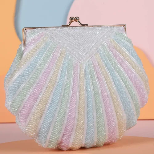 Vista 4 de Fawziya Pearl Clutch para Boda Noche Bolsa Formal