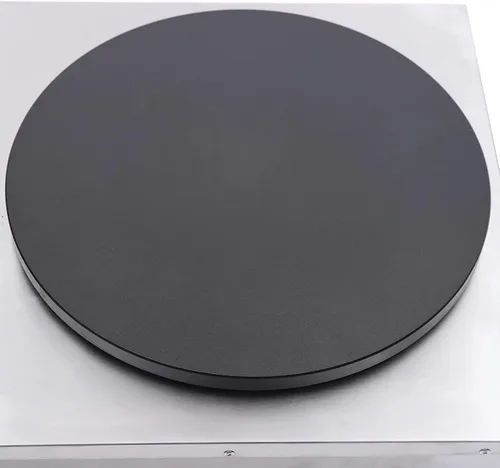 Vista 4 de Máquina eléctrica comercial para crepas de 33 pulgadas con temperatura ajustable, máquina de panqueques de acero inoxidable, máquina de panqueques