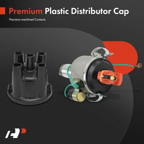 Vista 5 de Distribuidor de encendido A-Premium con tapa y rotor Compatible con Volkswagen Beetle, Campmobile, Fastback, Karmann Ghia, Rabbit, Scirocco