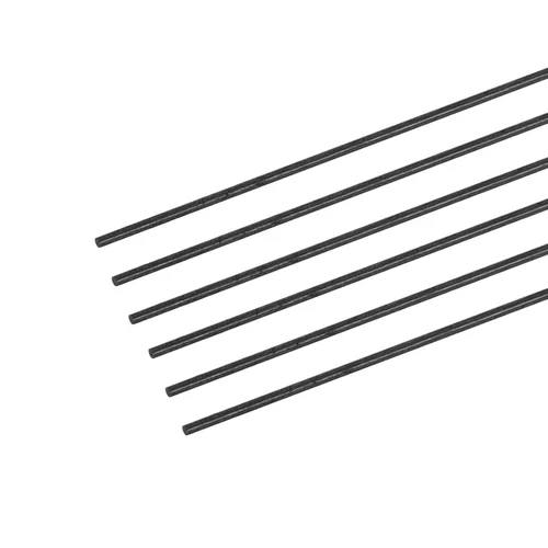 Vista 18 de MECCANIXITY Varilla de fibra de carbono, 0.020 in x 3.937 in para avión RC DIY herramienta ala tubo brazo cuadricóptero, paquete de 6