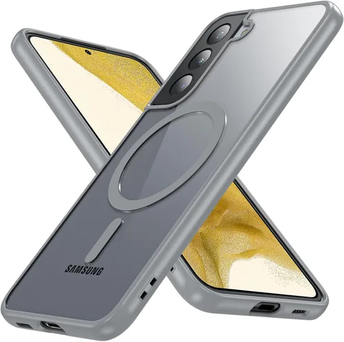 Vista 25 de OWKEY Funda magnética para Samsung Galaxy A15 5G con protector de pantalla y soporte, funda magnética para protección de grado militar Magsafe a