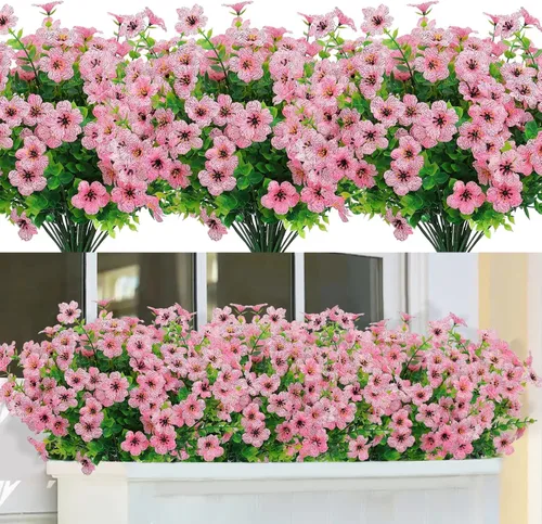 Vista 8 de Flores de otoño artificiales para decoración, flores de otoño