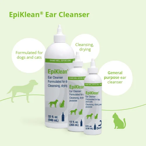 Vista 6 de EpiKlean Limpiador de oídos para perros y gatos, 8 onzas