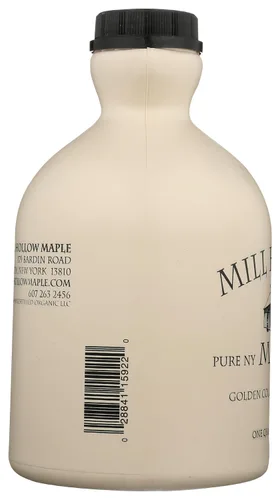 Vista 6 de MILL HOLLOW MAPLE Jarabe de arce orgánico Golden NY, 32 FZ