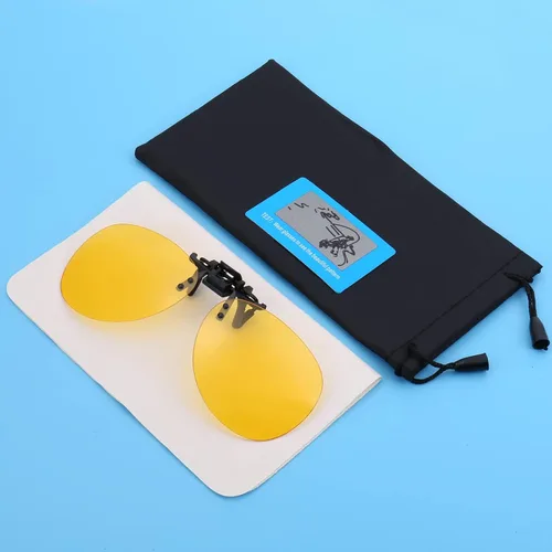 Vista 6 de Costyle Retro Polarized Clip on Flip up Plastic Sunglasses Driving Fishing Traveling