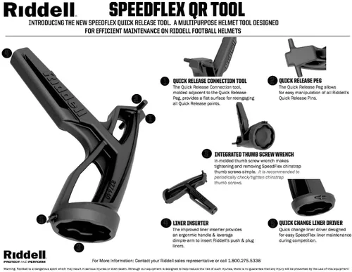 Vista 3 de Riddell SpeedFlex Kit de Reparación Pro - Green Gridiron
