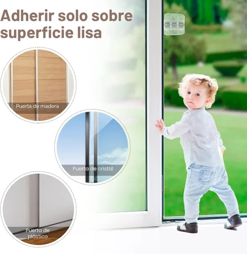 Vista 6 de Cerradura de Puerta Corrediza Cerraduras de Ventana - Paquete de 2 Cerraduras de Puerta Corrediza de Vidrio para Seguridad Infantil Cerraduras
