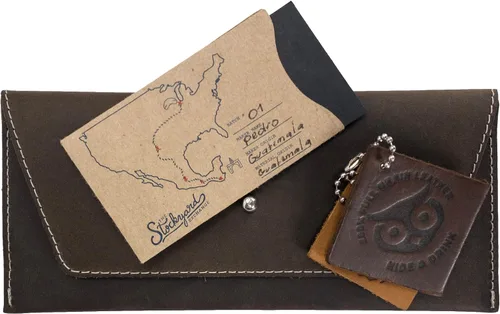 Vista 7 de Hide & Drink, Bolsa larga de utilidad hecha a mano de cuero de grano completo, elegante cartera para llevar y almacenar efectivo, monedas, tarjetas