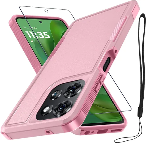 Vista 41 de Funda compatible con Moto G 5G 2024, cuerpo completo, resistente, resistente, a prueba de golpes, con correa de cordón, protector de pantalla