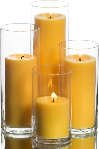 Vista 4 de Eastland - Juego de 4 soportes cilíndricos para pilar y velas de pilar Richland