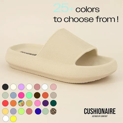 Vista 5 de CUSHIONAIRE - Sandalias de recuperación Feather Cloud para mujer, con +Comfort