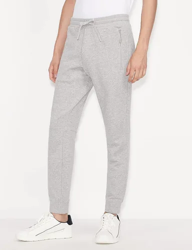 Vista 5 de Armani Exchange Jogger con cordón y bolsillos con cremallera para hombre Bc06 jaspeado