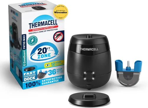 Vista 10 de Thermacell E55 Repelente de mosquitos recargable, repelente de mosquitos altamente eficaz y recargable Carbón - Paquete de 2