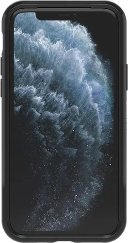 Vista 3 de OtterBox iPhone 11 Pro (solamente) - Funda de la serie Symmetry Clear - Estampado de vaca - Ultra-Sleek - Compatible con carga inalámbrica - Los