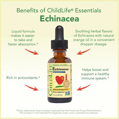 Vista 6 de Childlife 3 Pack Soporte Inmunitario: Primera Defensa, Vitamina C, Echinacea
