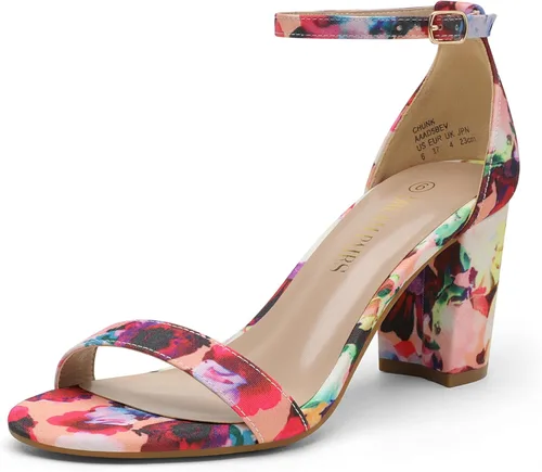 Vista 31 de DREAM PAIRS - Sandalias de tacón grueso y bajo para mujer