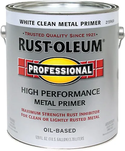 Vista 6 de Rust-OLEUM White 215969 - Pintura esmaltada profesional de un galón, 128 onzas líquidas, 11, color blanco (paquete de 1)
