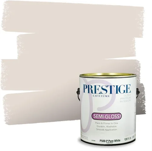 Vista 96 de PRESTIGE Pinturas Pintura Exterior e Imprimación en Uno, 1 Galón, Mate, Combinación Comparable de Sherwin Williams* Black Magic* SW6991-PCM