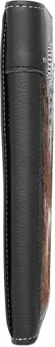 Vista 7 de Montana West Western Wallet American Pride Hair-On - Cartera de cuero genuino con herramientas de estrella solitaria, colección floral en relieve