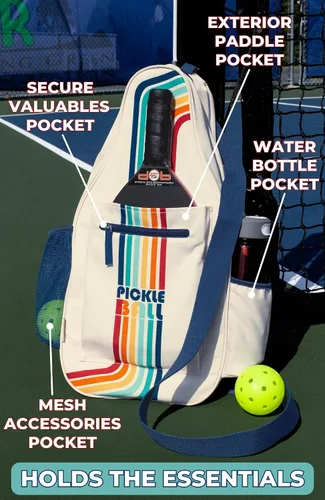 Vista 2 de STEEL MILL AND CO. Bolsas de pickleball para mujeres y hombres, bolsa de pickleball unisex con capacidad para 4 paletas de pickleball, bolsa