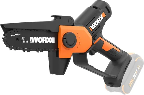 Vista 10 de [Usado] WORX WG324.9 20V Power Share Sierra de poda inalámbrica de 5 pulgadas, solo herramienta, negro y naranja