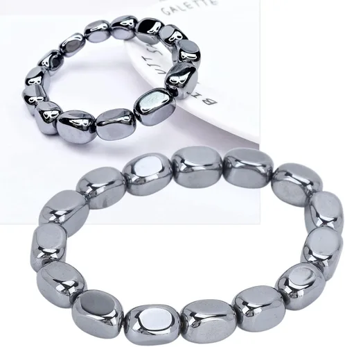 Vista 6 de Terahertz - Collar de piedra de energía, de moda, con cuentas naturales elásticas sueltas, para mujeres y hombres