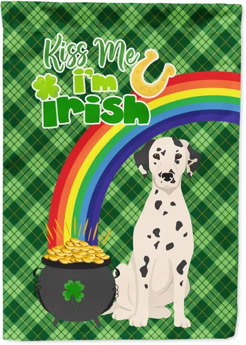 Vista 169 de Caroline's Treasures WDK4731GF - Bandera decorativa para jardín del día de San Patricio, color negro y tostado, Airedale Terrier, para jardín