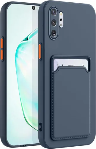 Vista 13 de Funda para Samsung Galaxy Note 10 con ranura para tarjeta de crédito TPU suave TPU silicona resistente a los arañazos delgada ranura para tarjeta
