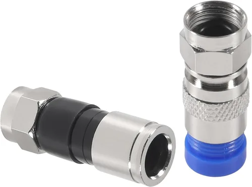 Vista 8 de ACEIRMC Kit de crimpadora de cables coaxiales para RG6 RG59, herramienta de compresión coaxial, pelacables con 20 conectores de compresión F