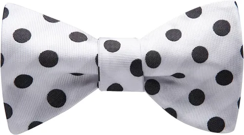 Vista 4 de HISDERN Pajaritas para hombre, diseño de lunares, corbatín y bolsillo cuadrado, clásico, esmoquin de negocios, boda, pajaritas, pañuelo