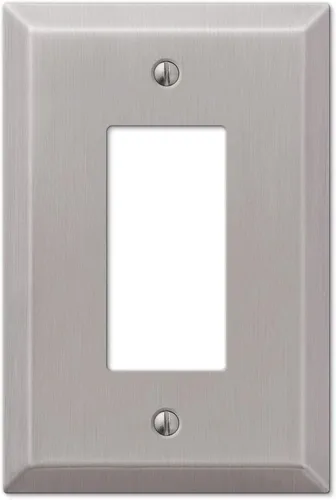 Vista 8 de Colester Direct - Placa de pared de níquel satinado para interruptor de pared, cubierta de tomacorriente GFI, acabado mate de níquel satinado