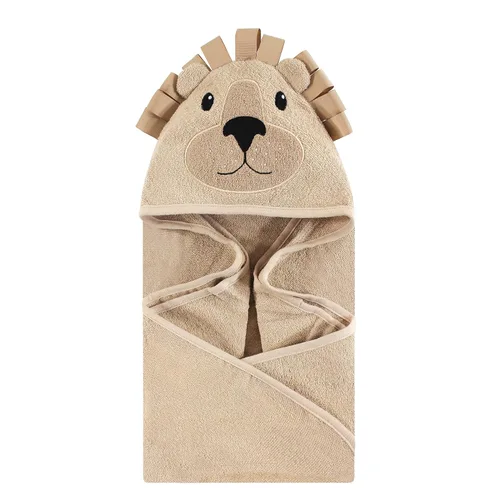 Vista 9 de Hudson Baby Toalla con capucha unisex de algodón con cara de animal para bebé, cocodrilo, talla única