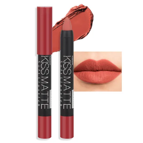 Vista 36 de evpct 3 piezas de lápiz crayón delineador de labios mate metálico rosa natural ligera y lápiz labial Set de larga duración impermeable que coincide