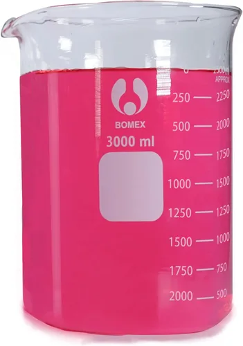 Vista 7 de Scientific - Vaso de precipitados de vidrio de 16.9 fl oz de vidrio de borosilicato 3.3 doble escala graduado.. Dual printed scale lab glass