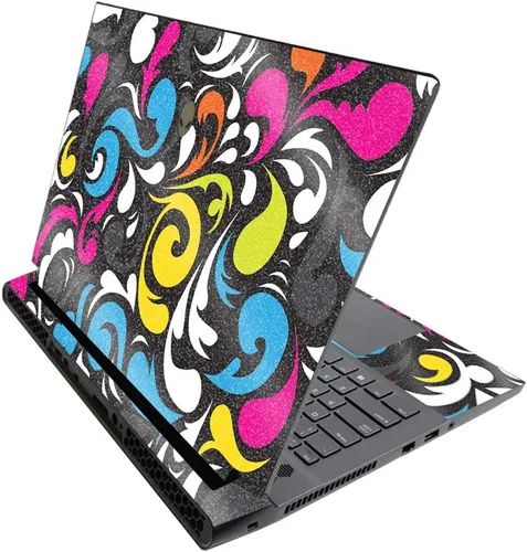 Vista 127 de MightySkins - Skin brillante con purpurina para Alienware M17 R3 (2020) y M17 R4 (2021) - Diversión de los años 90 Acabado duradero con purpurina