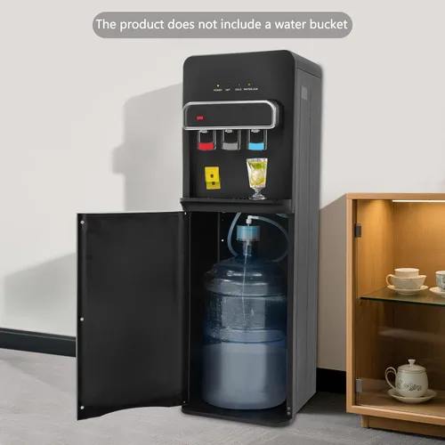 Vista 4 de Dispensador de agua de carga inferior, dispensador de enfriador de agua de carga inferior para botellas de 5 galones, dispensador de agua caliente