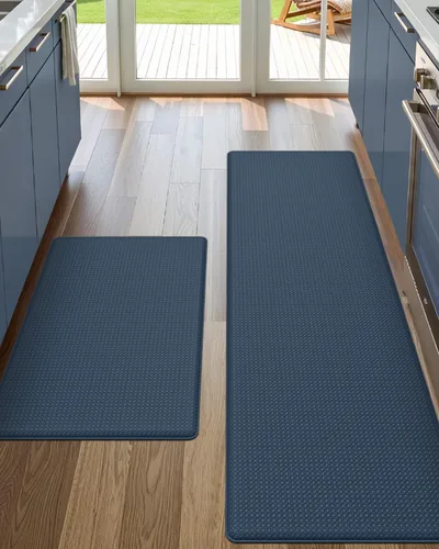 Vista 12 de DEXI Alfombrillas de Cocina Acolchadas Anti Fatiga, 17x59, Alfombra de Pasillo para Estar de Pie Impermeable, Espuma Viscoelástica Cómoda Acolchada
