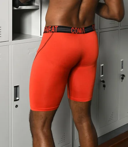 Vista 4 de Comfneat Calzoncillos tipo bóxer para hombre de 9 pulgadas de largo, transpirables, paquete de 4