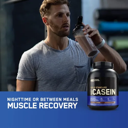Vista 6 de Optimum Nutrition Caseína en polvo, mantequilla de maní y chocolate, 4 libras