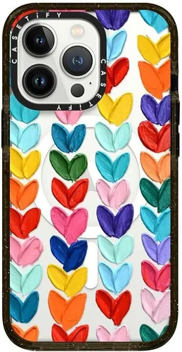 Vista 90 de CASETiFY Impact - Funda para iPhone 13 [protección contra caídas de 6.6 pies/compatible con Magsafe] Black Kingsnake, color negro transparente