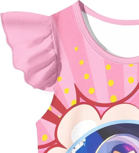 Vista 2 de Minkind Conjuntos cortos ligeros para niños conjunto de 2 piezas de pantalones para niños ropa en casa para niños de 3 a 10 años
