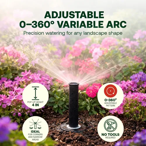 Vista 3 de Rain Bird 1804VAN 1800 Series Professional - 4 Inch Pop Up Sprinkler Head