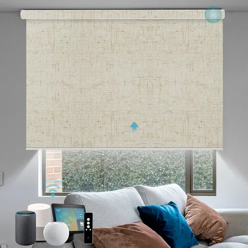 Vista 15 de SmartWings Persianas motorizadas con control remoto para ventanas, persianas enrollables Matter 100% opacas, automáticas, eléctricas inteligentes