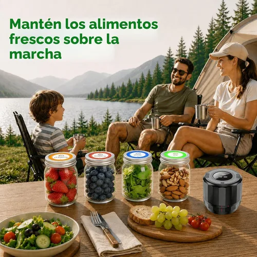 Vista 8 de M11 - Sellador al vacío de tarros Mason - Kit de sellado al vacío de tarros Mason eléctrico con tapas Mason de boca ancha y regular, sellador al