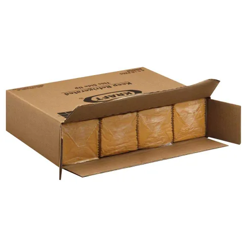 Vista 3 de Kraft American Ribbon Sliced Cheese, 5 libras- 4 por caja.
