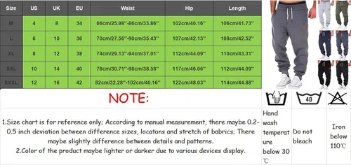 Vista 6 de Mens Sweatpants Men's Jogger Sweatpants for Jogging Running Exercise Athletic Pants Birthday Gifts for Men