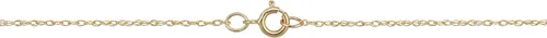 Vista 4 de Kooljewelry Collar con colgante de corazón pulido de oro amarillo de 14 quilates (18 pulgadas), Metal