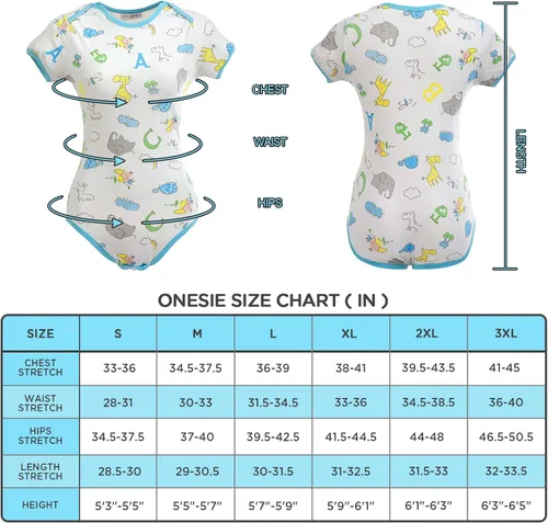 Vista 4 de Littleforbig - Mameluco para adultos con botones para bebés y pañales (ABDL)