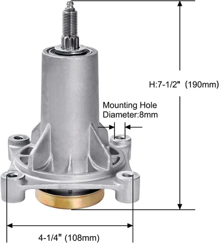 Vista 4 de Parts Camp reemplazos para Ariens 21546238 / 21546299; AYP 187292 / 192870; Husqvarna 532 18 72-81 / 532 18 72-92
